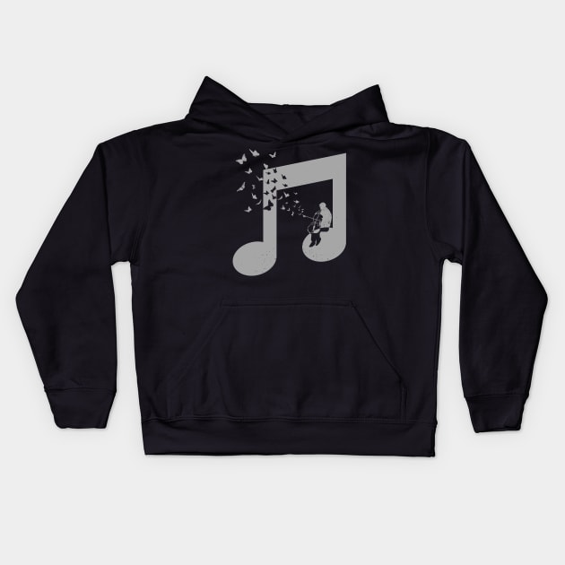 Cello Music Kids Hoodie by barmalisiRTB